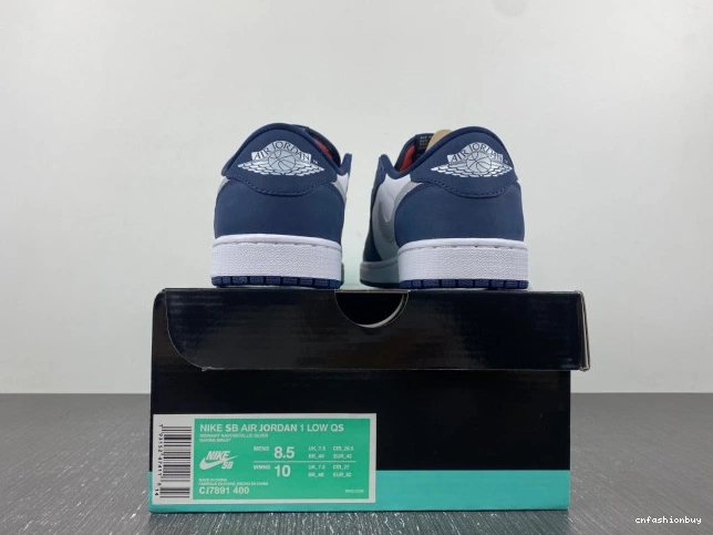 CJ7891-400 Low Jordan 1 Navy SB Midnight 0728